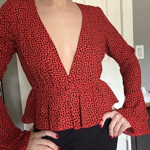 Nasty gal deep v top